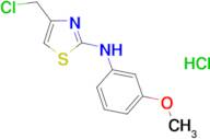 4-(chloromethyl)-N-(3-methoxyphenyl)-1,3-thiazol-2-amine hydrochloride