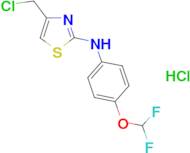 4-(chloromethyl)-N-[4-(difluoromethoxy)phenyl]-1,3-thiazol-2-amine hydrochloride