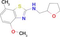 4-methoxy-7-methyl-N-((tetrahydrofuran-2-yl)methyl)benzo[d]thiazol-2-amine