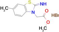 methyl 2-(2-imino-6-methylbenzo[d]thiazol-3(2H)-yl)acetate hydrobromide