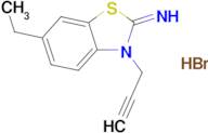 6-ethyl-3-(prop-2-yn-1-yl)benzo[d]thiazol-2(3H)-imine hydrobromide