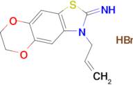 3-allyl-6,7-dihydro-[1,4]dioxino[2',3':4,5]benzo[1,2-d]thiazol-2(3H)-imine hydrobromide