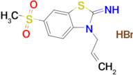 3-allyl-6-(methylsulfonyl)benzo[d]thiazol-2(3H)-imine hydrobromide