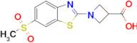 1-[6-(methylsulfonyl)-1,3-benzothiazol-2-yl]azetidine-3-carboxylic acid