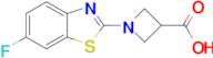 1-(6-fluoro-1,3-benzothiazol-2-yl)azetidine-3-carboxylic acid