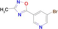 3-bromo-5-(3-methyl-1,2,4-oxadiazol-5-yl)pyridine