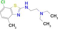 N'-(7-chloro-4-methyl-1,3-benzothiazol-2-yl)-N,N-diethylethane-1,2-diamine