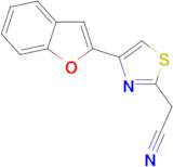 [4-(1-benzofuran-2-yl)-1,3-thiazol-2-yl]acetonitrile