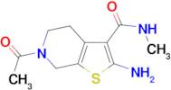 6-acetyl-2-amino-N-methyl-4,5,6,7-tetrahydrothieno[2,3-c]pyridine-3-carboxamide