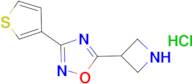 5-azetidin-3-yl-3-(3-thienyl)-1,2,4-oxadiazole hydrochloride