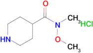 N-methoxy-N-methylpiperidine-4-carboxamide hydrochloride