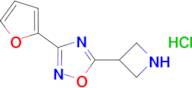 5-(azetidin-3-yl)-3-(furan-2-yl)-1,2,4-oxadiazole hydrochloride