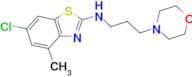 6-chloro-4-methyl-N-(3-morpholinopropyl)benzo[d]thiazol-2-amine