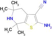 2-amino-5,5,7,7-tetramethyl-4,5,6,7-tetrahydrothieno[2,3-c]pyridine-3-carbonitrile