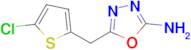5-((5-chlorothiophen-2-yl)methyl)-1,3,4-oxadiazol-2-amine