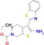 ethyl 2-amino-3-(1,3-benzothiazol-2-yl)-4,7-dihydrothieno[2,3-c]pyridine-6(5H)-carboxylate