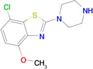 7-Chloro-4-methoxy-2-piperazin-1-yl-1,3-benzothiazole