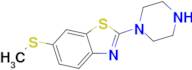 6-(methylthio)-2-piperazin-1-yl-1,3-benzothiazole