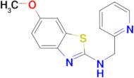 6-methoxy-N-(pyridin-2-ylmethyl)-1,3-benzothiazol-2-amine