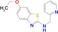 6-ethoxy-N-(pyridin-2-ylmethyl)-1,3-benzothiazol-2-amine