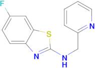 6-fluoro-N-(pyridin-2-ylmethyl)-1,3-benzothiazol-2-amine