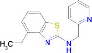 4-ethyl-N-(pyridin-2-ylmethyl)-1,3-benzothiazol-2-amine