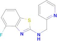 4-fluoro-N-(pyridin-2-ylmethyl)-1,3-benzothiazol-2-amine