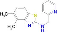 4,5-dimethyl-N-(pyridin-2-ylmethyl)-1,3-benzothiazol-2-amine