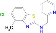 5-chloro-4-methyl-N-(pyridin-2-ylmethyl)-1,3-benzothiazol-2-amine