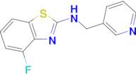 4-fluoro-N-(pyridin-3-ylmethyl)-1,3-benzothiazol-2-amine
