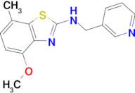 4-methoxy-7-methyl-N-(pyridin-3-ylmethyl)-1,3-benzothiazol-2-amine