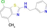 7-chloro-4-methyl-N-(pyridin-3-ylmethyl)-1,3-benzothiazol-2-amine