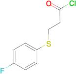 3-((4-fluorophenyl)thio)propanoyl chloride