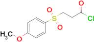 3-((4-methoxyphenyl)sulfonyl)propanoyl chloride