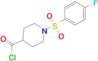 1-((4-fluorophenyl)sulfonyl)piperidine-4-carbonyl chloride