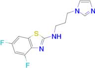 4,6-difluoro-N-[3-(1H-imidazol-1-yl)propyl]-1,3-benzothiazol-2-amine