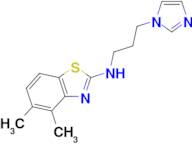 N-[3-(1H-imidazol-1-yl)propyl]-4,5-dimethyl-1,3-benzothiazol-2-amine