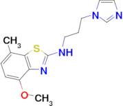 N-(3-(1H-imidazol-1-yl)propyl)-4-methoxy-7-methylbenzo[d]thiazol-2-amine