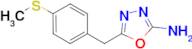 5-[4-(methylthio)benzyl]-1,3,4-oxadiazol-2-amine