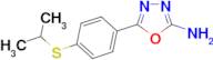 5-[4-(isopropylthio)phenyl]-1,3,4-oxadiazol-2-amine