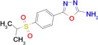 5-[4-(isopropylsulfonyl)phenyl]-1,3,4-oxadiazol-2-amine