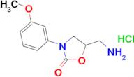 5-(Aminomethyl)-3-(3-methoxyphenyl)-1,3-oxazolidin-2-one hydrochloride