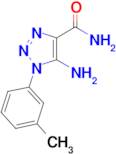 5-Amino-1-(3-methylphenyl)-1H-1,2,3-triazole-4-carboxamide