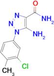 5-Amino-1-(3-chloro-4-methylphenyl)-1H-1,2,3-triazole-4-carboxamide