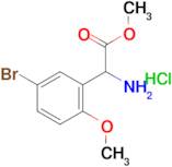 methyl amino(5-bromo-2-methoxyphenyl)acetate hydrochloride