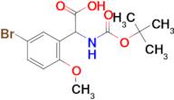 (5-bromo-2-methoxyphenyl)[(tert-butoxycarbonyl)amino]acetic acid