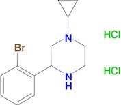 3-(2-bromophenyl)-1-cyclopropylpiperazine dihydrochloride