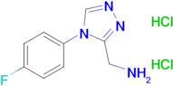 {[4-(4-fluorophenyl)-4H-1,2,4-triazol-3-yl]methyl}amine dihydrochloride