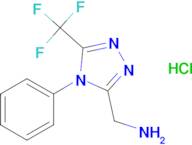 {[4-phenyl-5-(trifluoromethyl)-4H-1,2,4-triazol-3-yl]methyl}amine hydrochloride