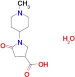1-(1-methylpiperidin-4-yl)-5-oxopyrrolidine-3-carboxylic acid hydrate
